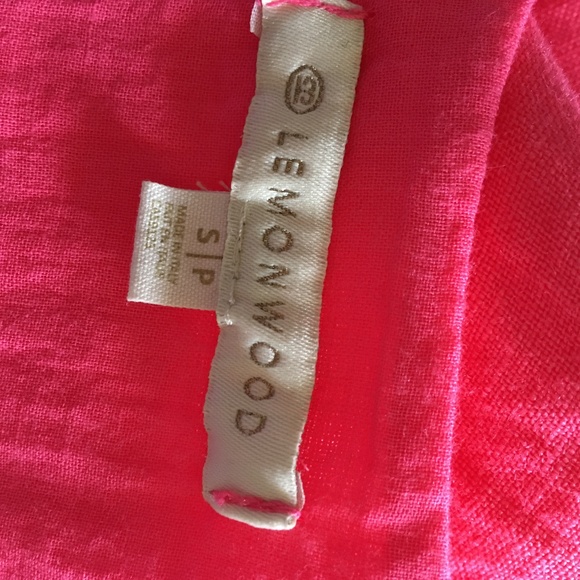 LEMONWOOD Hot Pink Linen Sleeveless Dress S - Picture 4 of 4